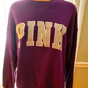 VS Pink Campus Sweatshirt Sz Sm